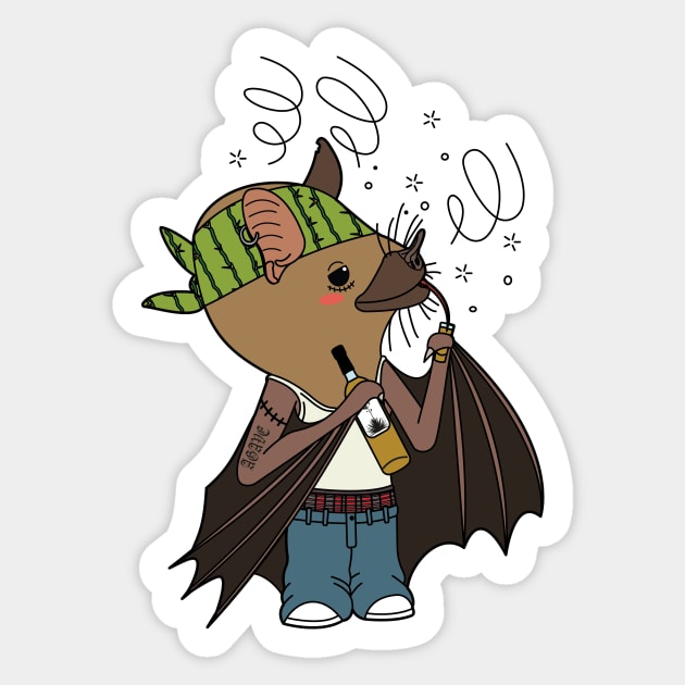 Yerbas Sticker by ProcyonidaeCreative